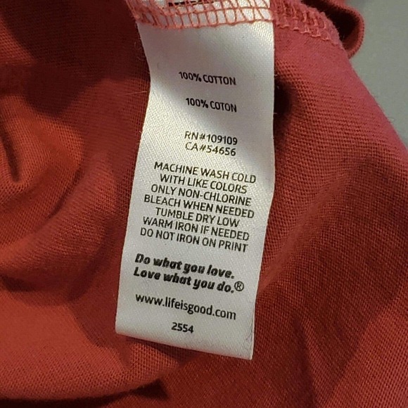 Life is Good Large L Believe There Is Good Red SS T-Shirt Christmas Tee - Picture 6 of 6